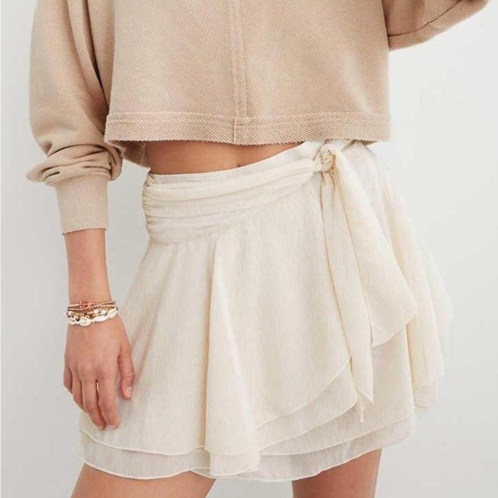 Aerie Chiffon Wrap Skirt